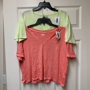 Old Navy tall cropped T-shirts